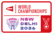 New Delhi 2026 BWF World Championships emblem
